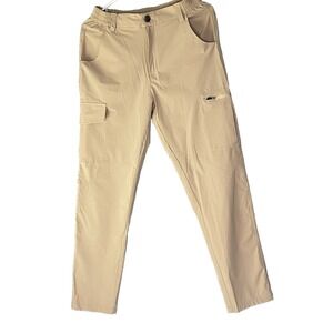 VIDDIN Mens Cargo Pants Khaki‎ Lightweight Relaxed Fit Size Small